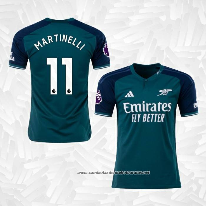 3º Camisola Arsenal Jogador Martinelli 2023-2024